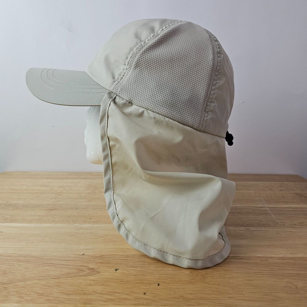 West‎ Marine Beige Khaki Fishing Outdoor Camping Hat Neck Protector UPF 50+ OS